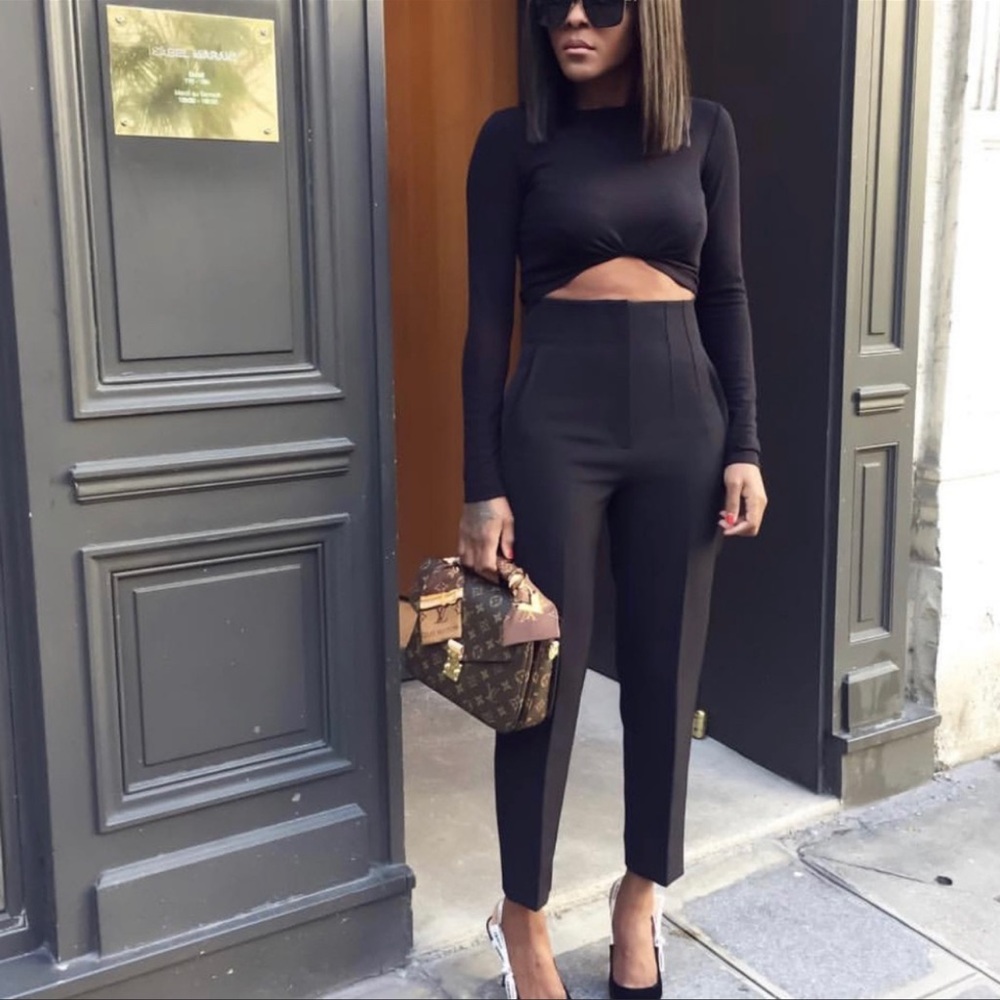 ZARA | NWT HIGHT WAISTED PANTS BLOGGER FAVORITE